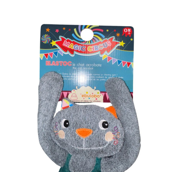 Peluche "Elastoc le chat acrobate"