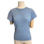 tee-shirt c&ocirc;tel&eacute;e bleu