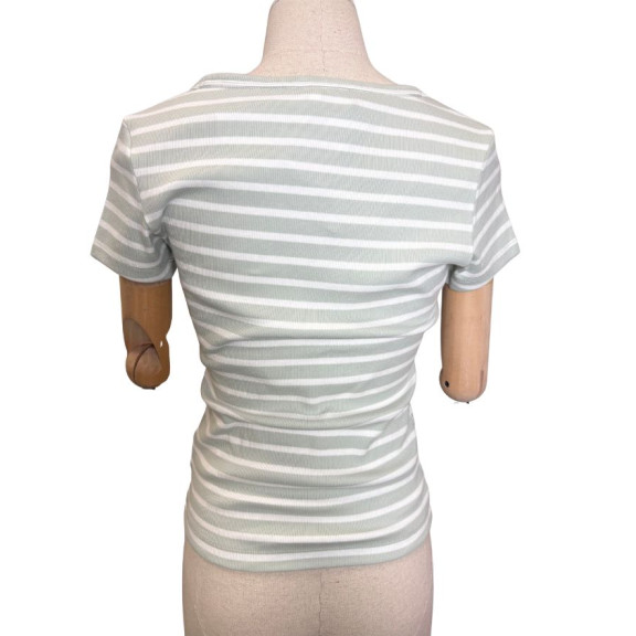 tee-shirt c&ocirc;tel&eacute;e vert d'eau