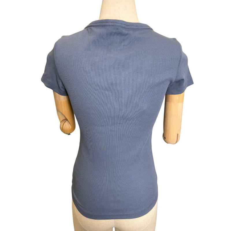 tee-shirt c&ocirc;tel&eacute;e bleu