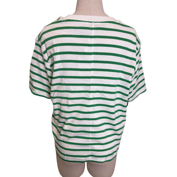 tee-shirt rayures vertes