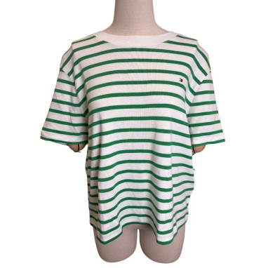 tee-shirt rayures vertes