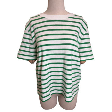 tee-shirt rayures vertes