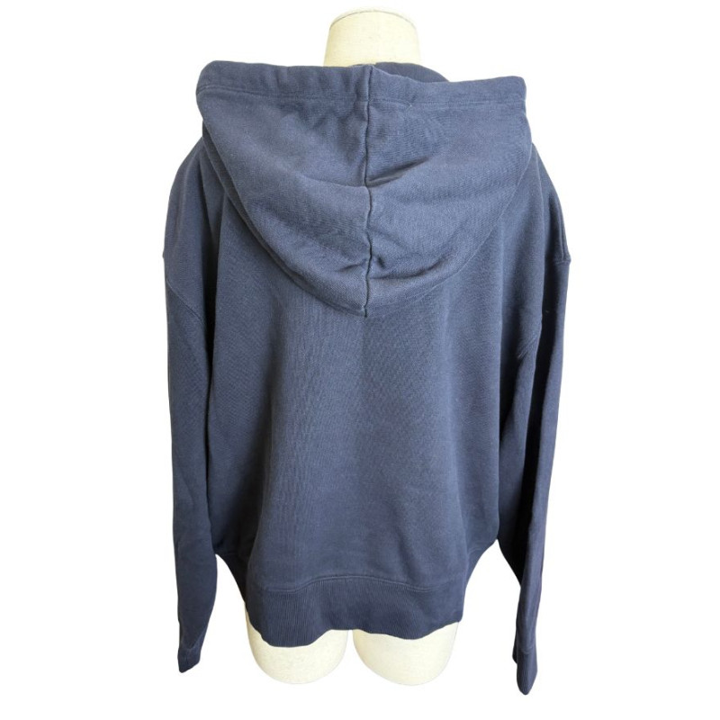 pull a capuche bleu marine