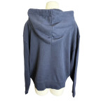 pull a capuche bleu marine