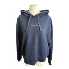 pull a capuche bleu marine