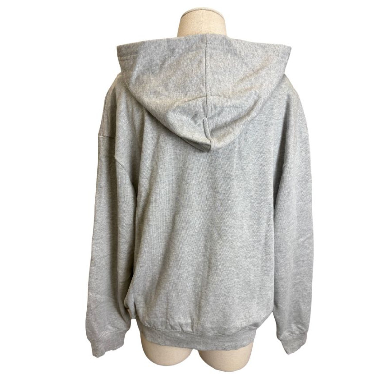 gilet &agrave; capuche gris