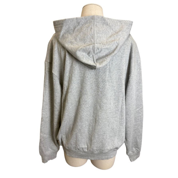 gilet &agrave; capuche gris