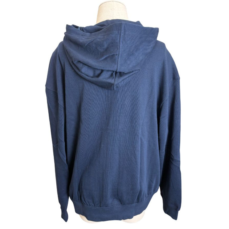 gilet &agrave; capuche bleu marine