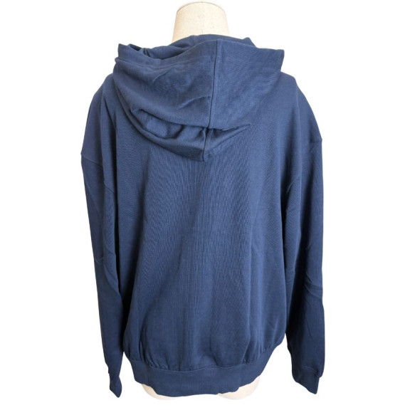 gilet &agrave; capuche bleu marine