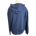 gilet &agrave; capuche bleu marine