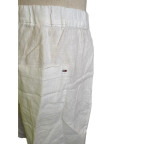 bermudas en lin blanc