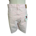bermudas en jean rose pastel