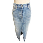 jupe longue bleu clair
